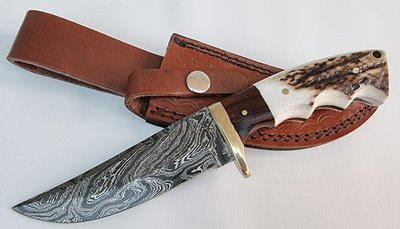 Damascus Stag Knife (3137) 