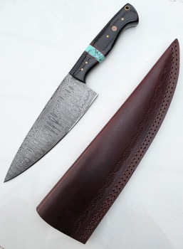 Damascus Kitchen Knife (604)