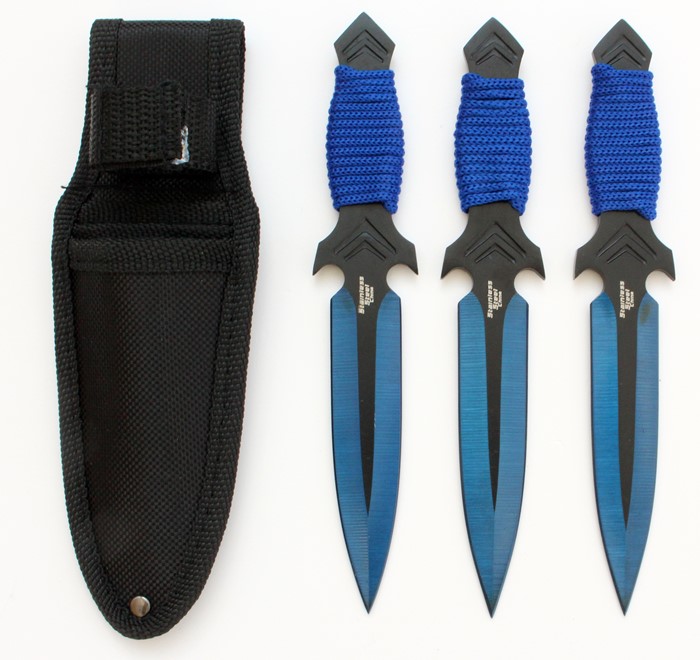 Perfect Point Stainless Steel 3 PC Throwing Knives ~ G-600-3 