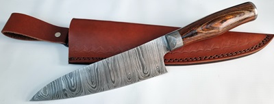 Damascus Kitchen Knife (3139)