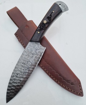 Carved Kitchen Knife (066)