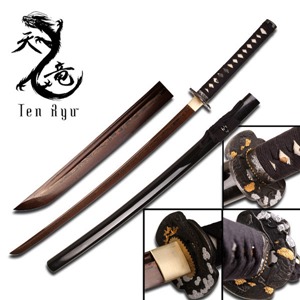 Ten Ryu Damascus Spring Katana