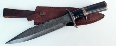 Damascus Sub-Hilt Knife