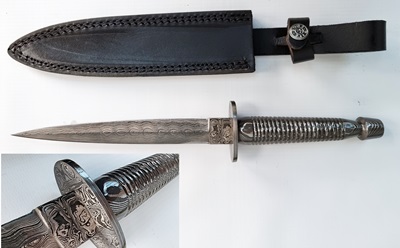 Classic British Damascus Dagger