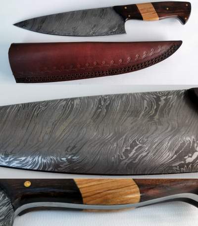 Damascus Kitchen Knife (2083)