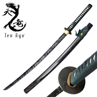 Green Swirl Katana