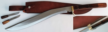 Long Khukri w/ side knives