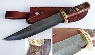 Premium Damascus Bowie