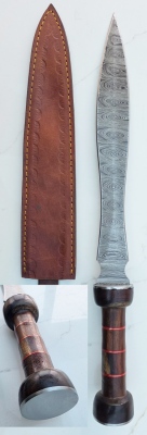 Damascus Short Sword (418)