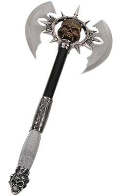 Skull Axe With Plaque