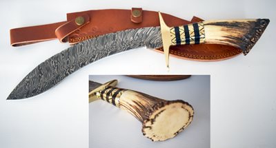 Damascus Khukri (Stag)